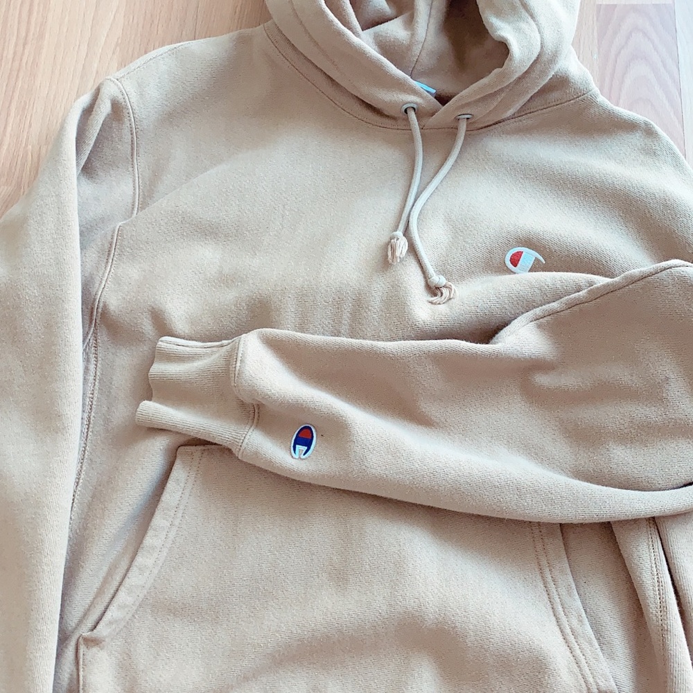 Champion tan hoodie